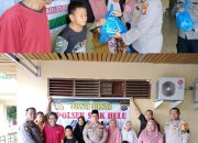 Jumat Berkah, Kapolsek Siak Hulu Bakti Sosial Berbagi Sembako