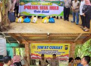 Polsek Siak Hulu Laksanakan Giat Bakti Sosial, Jumat Berkah dan Jumat Curhat di Desa Tanjung Balam