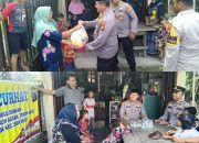 Polsek Siak Hulu Laksanakan Giat Bakti Sosial, Jum’at Berkah dan Jum’at Curhat di Desa Pangkalan Baru