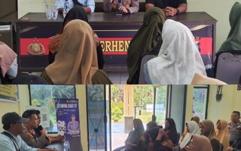 Polsek Perhentian Raja Gandeng Media Online Harimaupagi.com Gelar Giat Cooling System Pemilu Damai Tahun 2024