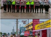 Kapolsek Siak Hulu Pimpin Gelar Apel Pagi POSKO PAM Nataru 2023-2024