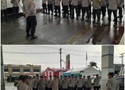 Kapolsek Siak Hulu Pimpin Apel Konsolidasi Pengamanan Gereja Ibadah Malam Tahun Baru