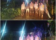Malam Hari Polsek Perhentian Raja tetap Pastikan keselamatan dan Keamanan di Daerah Terdampak Banjir