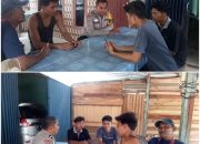 Bhabinkamtibmas Polsek Siak Hulu Beri Edukasi Dan Cooling System Kepada Warga Desa Teratak Buluh