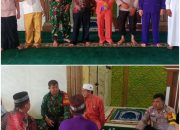 Bhabinkamtibmas Polsek Siak Hulu Gandeng Babinsa Koramil 06/Siak Hulu Giat Cooling System Imbau Pemilu Damai