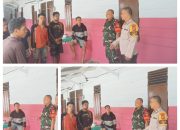 Giat Cooling System Bhabinkamtibmas Polsek Siak Hulu Gandeng Babinsa Koramil 06/Siak Hulu Imbau Pemilu Damai