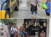 Luar Biasa Komandan, Kapolsek Siak Hulu Tanggap Bantu Korban Banjir Dan Konsisten Giat Cooling System 