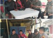 Penuh Semangat, Bhabinkamtibmas Desa Pandau Jaya Polsek Siak Hulu Gencar Edukasi Cooling System Pemilu Damai