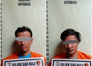 Curi Besi Tua Milik PT. RPS, 2 Tersangka Dari 7 Pelaku Ditangkap Tim Opsnal Hantu Malam Reskrim Polsek Siak Hulu