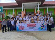 Program Ditlantas Polda Riau “Go To School” Di UPT SMPN 6 Siak Hulu Oleh Tim ISDC Cab. Riau Dan Sat Lantas Polres Kampar