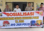 Bhabinkamtibmas Polsek Siak Hulu Gelar Sosialisasi Tentang Tata Cara Penerimaan Polri Tahun 2024 Di Balai Desa Pangkalan Baru