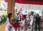 Suasana Khidmat, Forkopimcam Siak Hulu Kabupaten Kampar Laksanakan Upacara Peringati HUT RI Ke-79