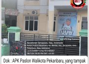 Tampak Terpasang Kokoh APK Paslon Walikota Pekanbaru di Lingkungan Pendidikan, Keberadaan Bawaslu Dipertanyakan 