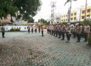 Kapolsek Siak Hulu Pimpin Apel Gabungan Personel POS PAM Nataru 2024-2025 Polres Kampar