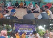 Giat Rutin, Polsek Siak Hulu Laksanakan Giat Jum’at Curhat Dan Jumat Berkah Di Desa Tanah Merah