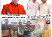 Peduli Akan Pendidikan dan Bantu Siswi Didik Tak Mampu, DPP AMI Ucapkan Terimakasih Kepada Abdul Wahid Gubernur Riau dan Fadila Saputra