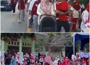 Sambut Dan Rayakan HUT RI Ke-80, UPT SDN  002 Kampung Pinang Adakan Pawai Long March Marching Band