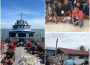 Bea Cukai Dumai : Satgas Patroli Laut Terpadu Jaring Sriwijaya BC9002 Berhasil Amankan Kapal Bermuatan Kayu Teki Ilegal