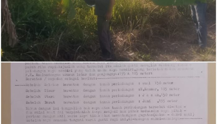 Marak Mafia Tanah di Kampar, Ahli Waris Keluhkan Penyerobotan Tanah Warisan Di Desa Tarai Bangun Dan Desa Kualu