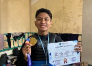 Piala Kadispora Riau : Perguruan Pencak silat Laskar Silat Nusantara Remaja, Fadly Gabriel Hutagaol Mendapatkan Medali Emas