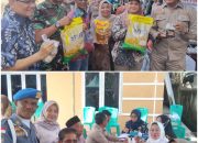 Dinas Ketahanan Pangan Kampar Bersama BAPANAS-RI Buka Gerakan Pangan Murah di Desa Baru
