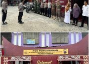 Memasuki Hari Ke-8, Personel Gabungan Pos PAM Nataru Polres Kampar Di Wilayah Hukum Polsek Siak Hulu Tetap Siaga