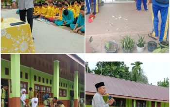 Sambut Ramadhan 1447 H, UPT SMPN 6 Siak Hulu Gelar Kegiatan Keagamaan dan Bersih Lingkungan Sekolah