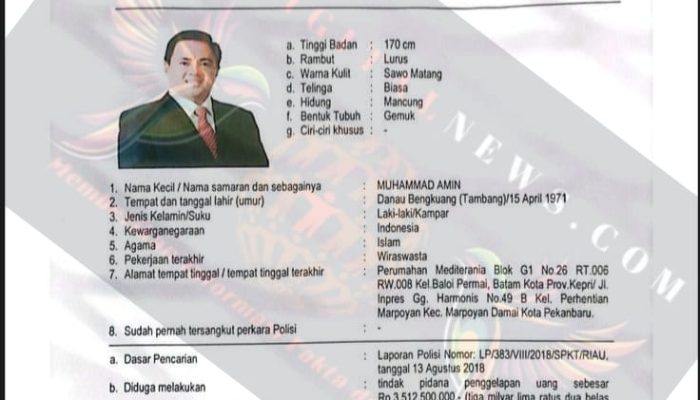 Buronan..!! 8 Tahun DPO Muhammad Amin Bebas Berkeliaran, Tersangka Tak Pernah Ditangkap