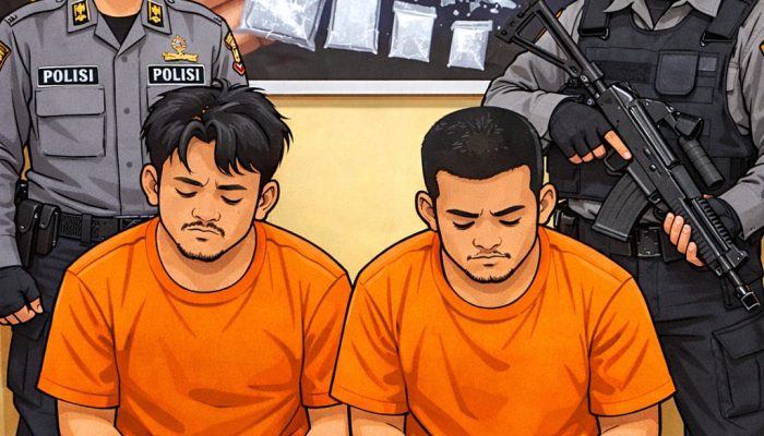 Tim Opsnal Bajak Laut Unit Reskrim Polsek Panipahan Berhasil Ungkap Kasus Narkoba