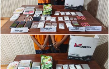 Gerak Cepat..! Tim Opsnal Polsek Siak Hulu Ringkus Dua Pemuda Bandar Narkoba, Sita 1,2 Kg Sabu dan 27 Butir Ekstasi