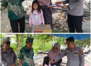 Kapolsek Siak Hulu Salurkan Bantuan untuk Korban Kebakaran di Desa Pangkalan Baru