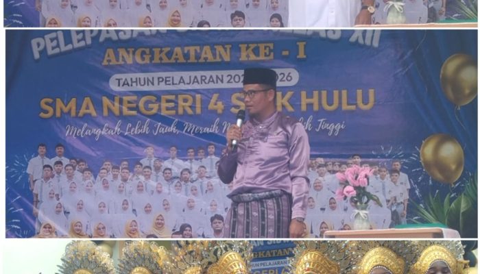 SMAN 4 SIAK HULU : Syukuran dan Pelepasan Perdana Angkatan Pertama, Dari Belajar Numpang dan Tanpa Bangku, Kini Lulus 100 Persen