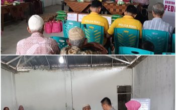 Sukseskan Program Bhayangkari Peduli, Polsek Siak Hulu Salurkan Puluhan Paket Sembako di Pandau Jaya