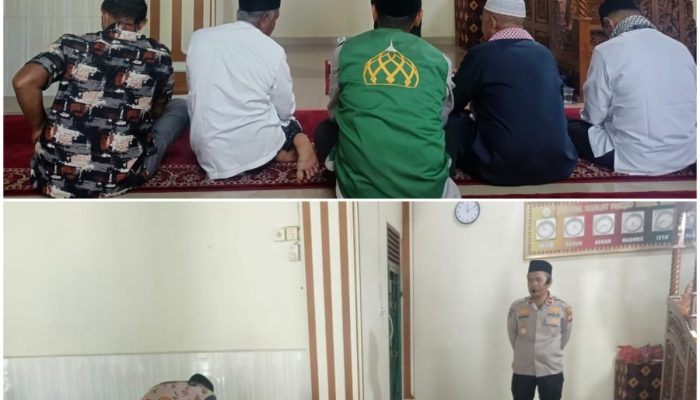 Kapolsek Siak Hulu Sambangi Masjid Nurul Ikhlas, Gencarkan Pesan Kamtibmas dan Keselamatan Lalu Lintas