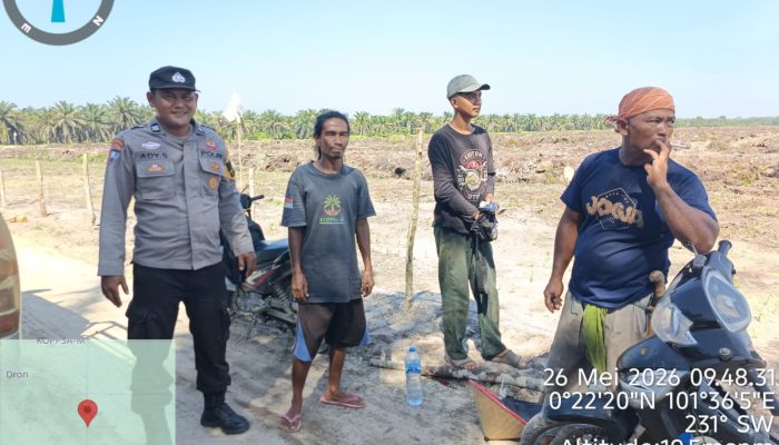 Polsek Siak Hulu Gesit Cek Progres Proyek Swasembada Pangan, Lahan 10 Hektar KOPPSA-M Rampung Ditanami