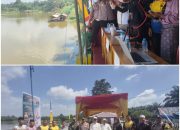 Kapolsek Siak Hulu Hadiri Pacu Sampai Mini Desa Lubuk Siam, Tingkatkan Kamtibmas dan Soroti Bahaya Narkoba