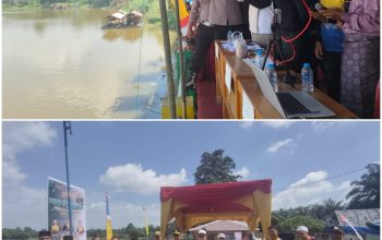 Kapolsek Siak Hulu Hadiri Pacu Sampai Mini Desa Lubuk Siam, Tingkatkan Kamtibmas dan Soroti Bahaya Narkoba