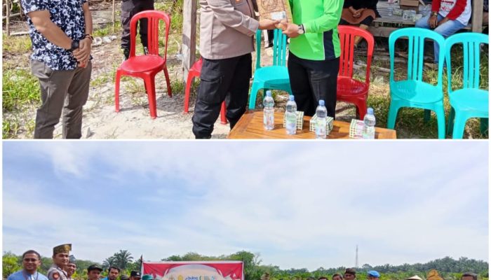 Kapolsek Kampar Pimpin Penanaman Jagung Kuartal II di Rumbio Jaya, Dukung Swasembada Pangan 2026