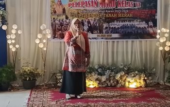 Kompak..! Kolaborasi Komite dan Wali Murid Sukseskan Acara Pelepasan Siswa Kelas VI UPT SDN 024 Tanah Merah