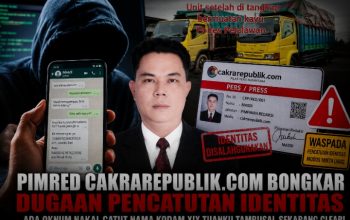 Pimred Cakrarepublik.com Bongkar Dugaan Pencatutan Identitas, Nama Anggota Kodam/XIX Tuanku Tambusai Ikut Dicatut Oknum