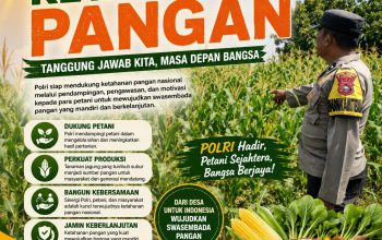 Bhabinkamtibmas Desa Pandau Jaya Tinjau Langsung Lahan Jagung Warga, Dukung Program Ketahanan Pangan Nasional