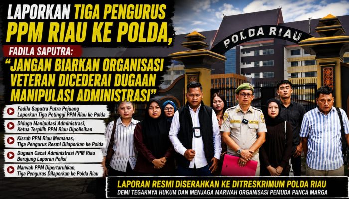 Kisruh..! PPM Riau Memanas, Tiga Pengurus Resmi Dilaporkan ke Polda Riau