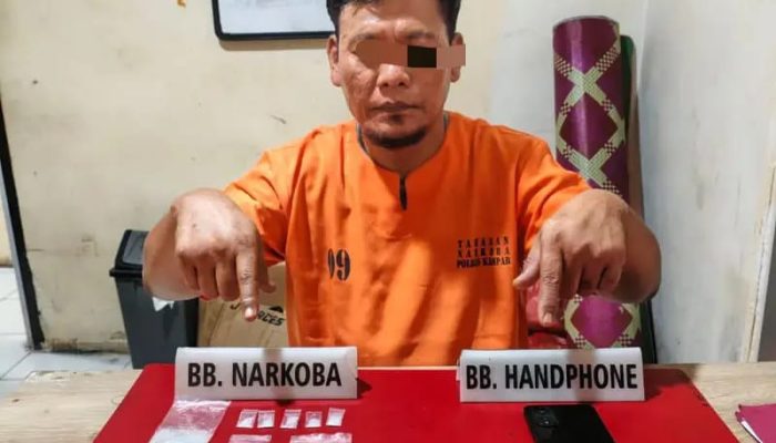 Gerak Cepat..! Polsek Tapung Tangkap Pengedar  Sabu 6,81 Gram Di Sungai Putih