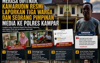DPP AMI Kawal Laporan Dugaan Fitnah, Empat Terlapor Resmi Dilaporkan ke Polres Kampar