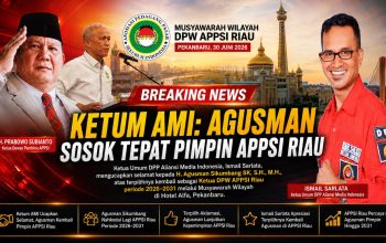 Agusman Sikumbang Nahkodai Lagi APPSI Riau Periode 2026-2031