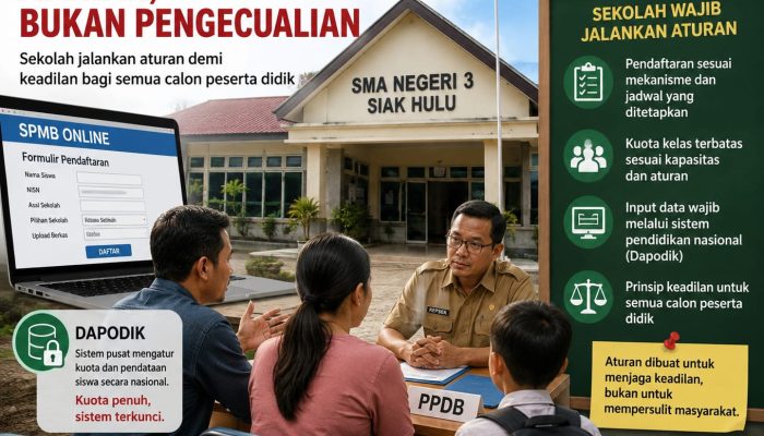 Ormas LCI-Riau : Penerimaan Siswa Harus Berlandaskan Aturan, Bukan Pengecualian
