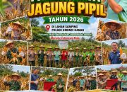 Polsek Kerinci Kanan Bersama UPIKA dan Kelompok Tani Panen Jagung, Wujud Sinergi Dukung Asta Cita