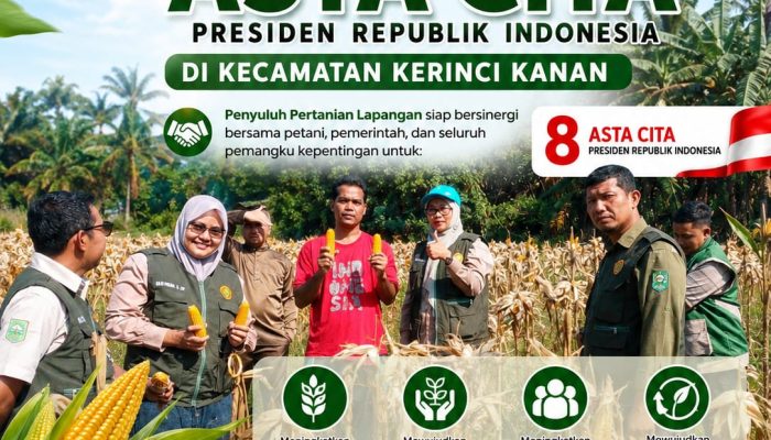PPL Kecamatan Kerinci Kanan Konsisten Dampingi Program Asta Cita Presiden di Bidang Ketahanan Pangan