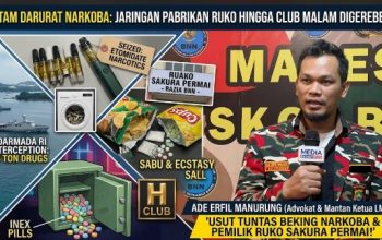 Batam Darurat Narkoba..! Dari Pabrik di Ruko Hingga Brankas Ekstasi HH Club, Ade Erfil Manurung : Negara Tak Boleh Kalah oleh Sindikat 