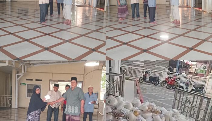 Jumat Berkah..! Ninik Mamak Penghulu Desa Teratak Buluh Bagikan Paket Sembako dan Bantuan Santunan Bulanan Anak Yatim Serta Bantuan Masjid